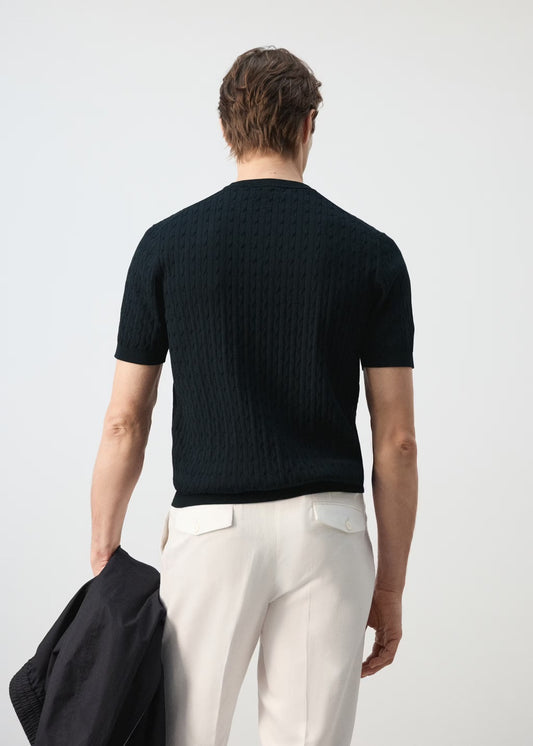 Slim Fit Knit T-Shirt
