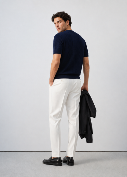 Slim Fit Knit T-Shirt